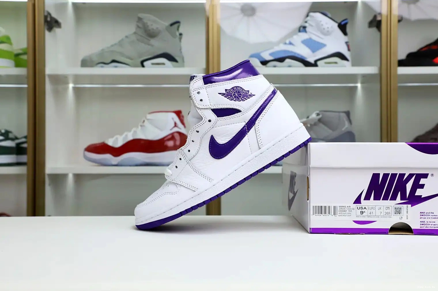 Jordan Air OG 1 High Purple Court Kimikick 0623